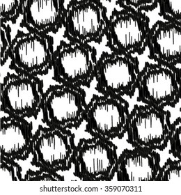 Abstract textured geometric seamless pattern.
