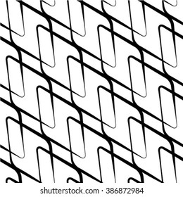 Abstract textured geometric seamless pattern.The geometric pattern by stripes, lines, rhombuses. Seamless vector background. Black and white texture