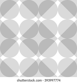 Abstract textured geometric seamless pattern.The geometric pattern by stripes, lines, rhombuses. Seamless vector background. Gray and white texture