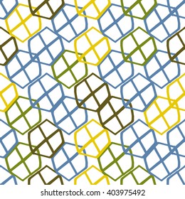 Abstract textured geometric seamless pattern.