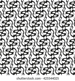 Abstract textured geometric seamless pattern. Vector.