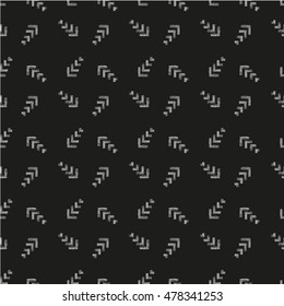 Abstract textured geometric seamless pattern.