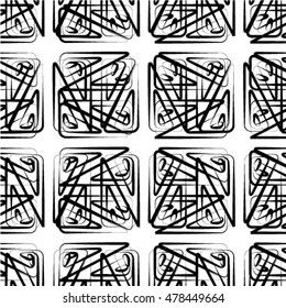 Abstract textured geometric seamless pattern.