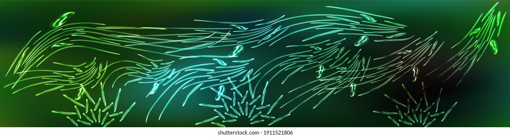 abstract textured in green vector background 