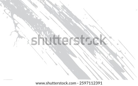 Abstract textured grey and white backdrop featuring distressed brush strokes and dynamic diagonal lines creating a modern and artistic grunge aesthetic