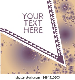 Abstract textured invite template in lilac purple