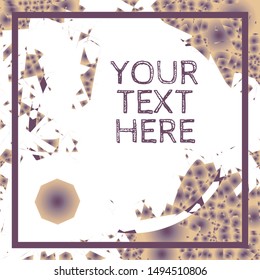 Abstract textured invite template in lilac purple