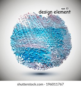 Abstract textured multicolored background acrylic paint. Vector illustration 