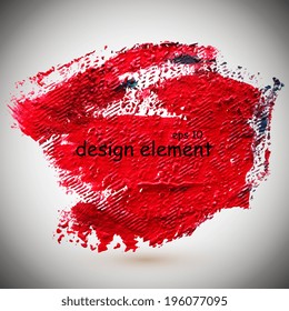 Abstract textured multicolored background acrylic paint. Vector illustration 
