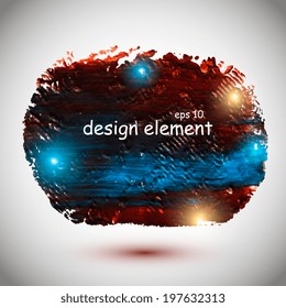 Abstract textured multicolored background acrylic paint. Vector illustration 