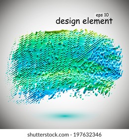 Abstract textured multicolored background acrylic paint. Vector illustration 