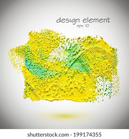 Abstract textured multicolored background acrylic paint. Vector illustration 