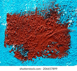 Abstract textured multicolored background acrylic paint. Vector illustration 