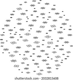 Abstract textured  pattern. Modern minimal texture.