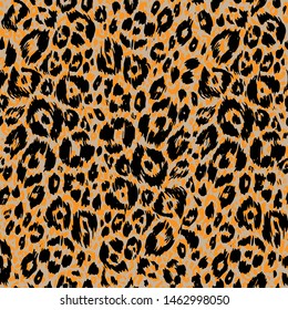 Abstract textured pattern. Trendy animal skin. Leopard seamless print.