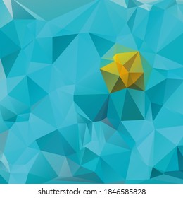 Abstract textured polygonal background. 3D Triangles.  Vector illustration