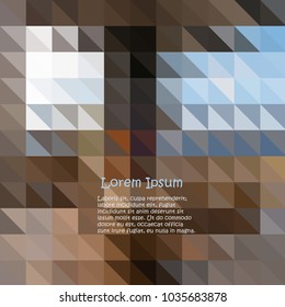 Abstract textured polygonal background. Vector blurry triangle background design.