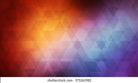 Abstract textured polygonal background. Vector blurry triangle background design. 