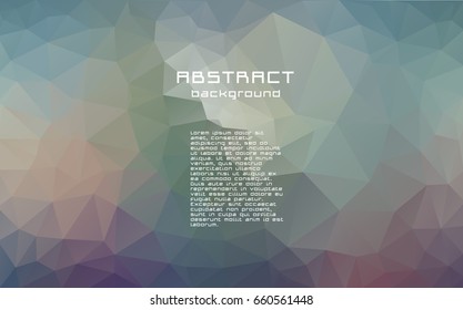 Abstract textured polygonal vector blurry triangle background. Multicolor, mother of pearl, pearl, azure