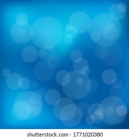 Abstract textured with round bubbles in blue. Pattern. Vector illustration.