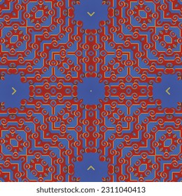 Resumen textura sin costura de fondo en colores azul y rojo