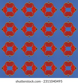 Resumen textura sin costura de fondo en colores azul y rojo