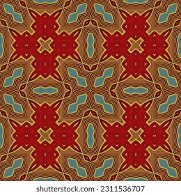 Abstract textured seamless background in blue and red colors
