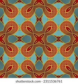 Abstract textured seamless background in blue and red colors