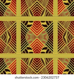 Abstract textured seamless background in brown and golden yellow colors