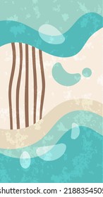 Abstract textured soft color pastel and green background. Suitable for wallpaper, and etc.