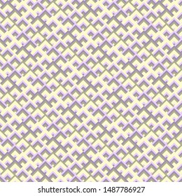Abstract textured square shapes seamless pattern. Fish scale