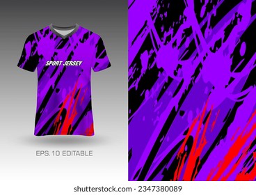 Abstract textured t-shirt background vector design for sport jersey, football, racing, game, motocross, cycling, downhill, leggings