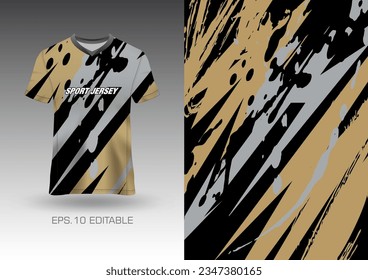 Abstract textured t-shirt background vector design for sport jersey, football, racing, game, motocross, cycling, downhill, leggings