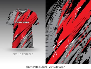 Abstract textured t-shirt background vector design for sport jersey, football, racing, game, motocross, cycling, downhill, leggings