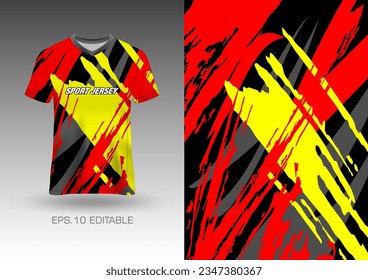 Abstract textured t-shirt background vector design for sport jersey, football, racing, game, motocross, cycling, downhill, leggings