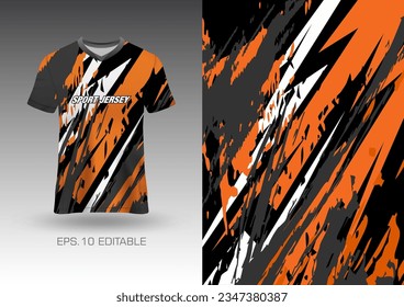 Abstract textured t-shirt background vector design for sport jersey, football, racing, game, motocross, cycling, downhill, leggings