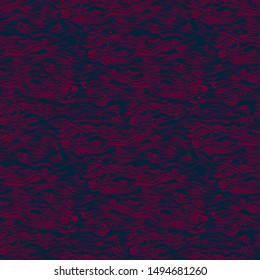 Abstract textured wallpaper. texture of waves on a dark background. seamless vector patternfor wallpaper, textile and prints.