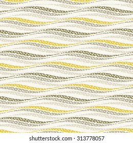 Abstract  textured wavy stripe. Seamless pattern.