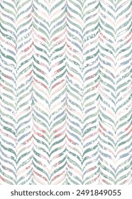 Abstract textured Zigzag and boho style handcraft fabric pattern. Traditional Ethnic design for clothing and textile background, modern Chevron on Easter pattern.
