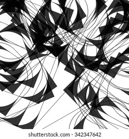 Abstract texture/pattern with shapes having rounded inner corners