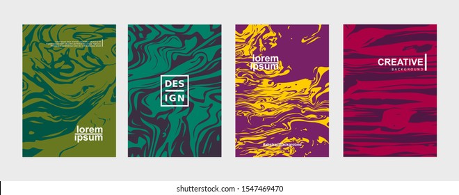 abstract textures background set. vector