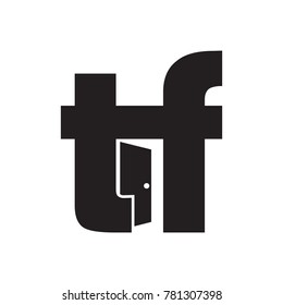 Abstract TF Initials for Home Residential Real Estate Logo