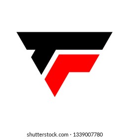 Abstract TF letter initial logo. 