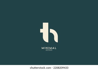 Abstract TH, HT Letters Logo Monogram icon.