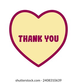 Abstract thank you card template. Hand drawn dots doodle elements isolated on white cover in circle form. Cherry and cream colors