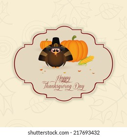 Abstract thanksgiving day background with some special objects