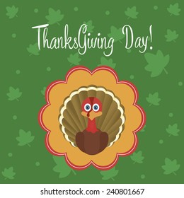 abstract Thanksgiving day background with some special objects