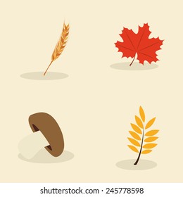 abstract thanksgiving objects on a special background