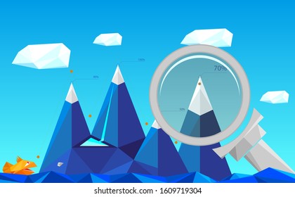 Abstract theme. SEO Growth Charts