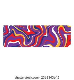 Abstract themed handwritten drawings with bright and colorful design art illustration style